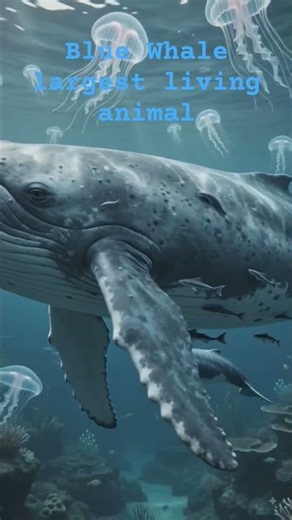 Giant Blue Whale:Largest animal in the world#education #you tube shorts #