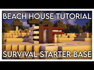 Small Minecraft Beach House Tutorial (Max Utility)