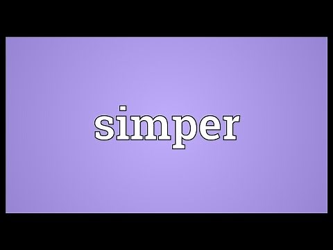 Simper Meaning