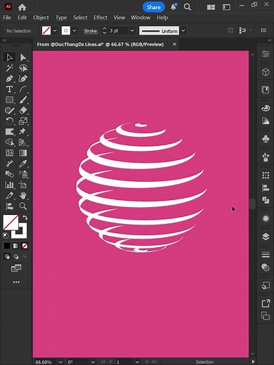 Adobe Illustrator 2025: Warp Around a Sphere Tutorial