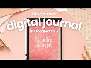 How to Use a Digital Reading Journal | Goodnotes 6 Tutorial 📚✨
