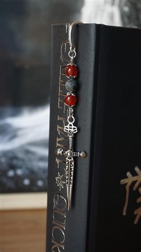 Silver Metal Sword Bookmark - Multiple Color Options - Etsy