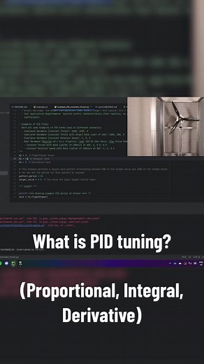 What is PID Tuning? (Answered with an example) #engineering #propeller #pid #pidtuning #drone #Robotics #python #coding #computerscience #EngineeringLife #stem #MechanicalEngineering #aerospaceengineering #aerospace #innovation #thruststand #TechTalk #lab #inthelab