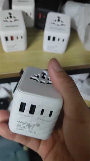 Universal travel adapter with diamond pattern.#adapter #travelessentials #smartphone #traveladapter