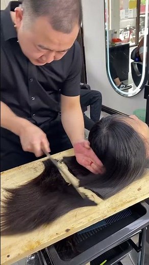 Hardcore Aesthetics: The Entire Process of Creating the Ultimate Hairstyle with a Kitchen Knife