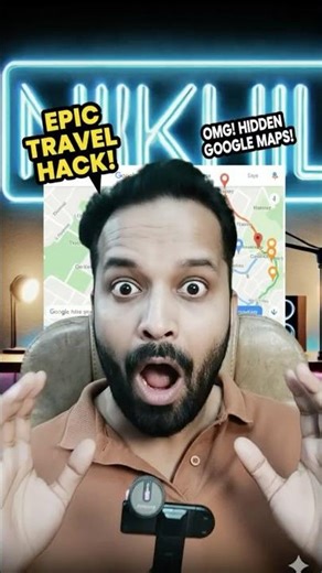 OMG! 🤯 HIDDEN Google Maps Travel HACKS! #techshorts #GoogleMapsHack #TravelSecret #HiddenGems