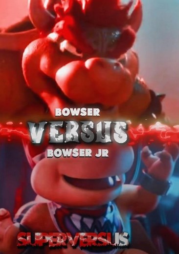 Bowser VS Bowser Jr #fypシ #edit #jackblack #bowser #bowserjr #illumination #supermariobros #battle