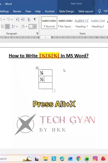 How to Type Fractions in MS Word (½, ¼, ¾) 📝
