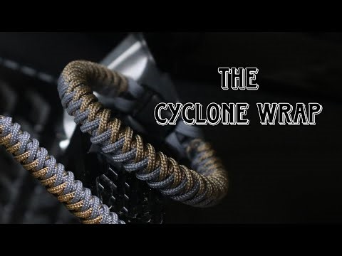 HOW TO MAKE CYCLONE WRAP PARACORD BRACELET, PARACORD TUTORIAL, DIY.