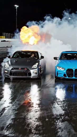 Nissan GT-R R35 vs BMW M4 competition 🔥🔥