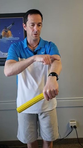 Tennis elbow strengthening with the flexbar