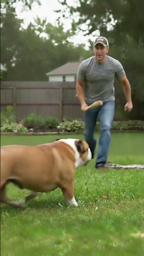 Dramatic Fight as Man Battles a Giant Python for Dog #Fight #SnakeAttack