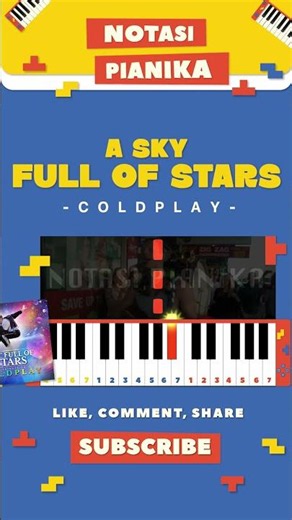 NOTASI A SKY FULL OF STARS - COLDPLAY