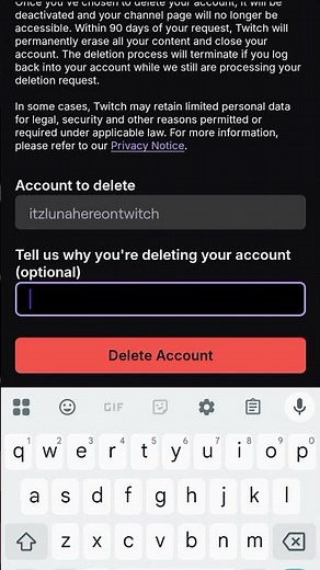 How to Permanently Delete your Account in Twitch Application