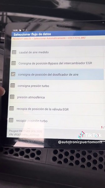 Diagnóstico y Reparación del P2128 en Peugeot Partner 2020