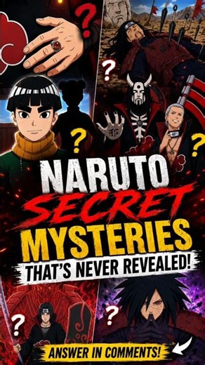 Think you're a real Naruto fan? 🤔 Solve all 6 mysteries and comment below! 🔥#animecommunity#anime