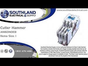 Eaton Cutler Hammer AN16DN0EB, Nema Size 1, Magnetic Motor Starter