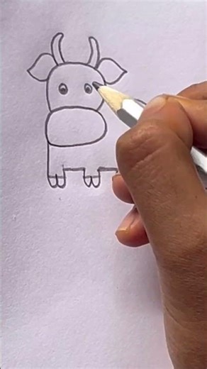 How to draw a cow🐮 #drawing #beginnerarttips #art