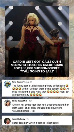 Cardi B exposes $60K credit card theft 👀 “Y’all going to jail” 😳🔥👇#cardib #shorts