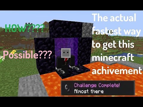 The actual fastest way to get the "Almost there" advancement in Minecraft!!!