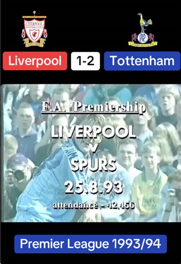 Liverpool 1-2 Tottenham 1993/94 #tottenham #spurs #coys
