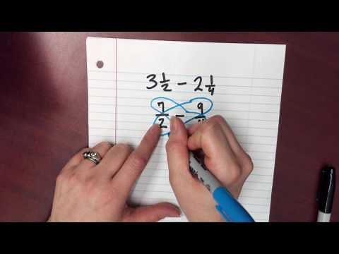Subtracting Mixed Numbers: The Butterfly Method