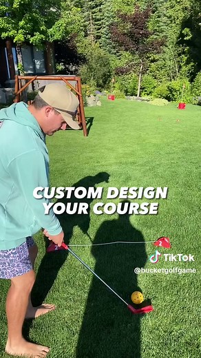 This is the best game for golfers and its called bucketgolf, its tee time ⛳️.