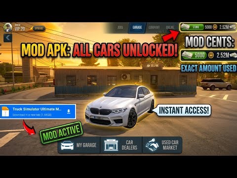 Truck Simulator Ultimate MOD APK 😳 Unlimited Money + All Car Added | Full Guide