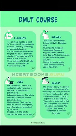 DMLT Course Full Details ✨️♥️👍🏻 #dmlt #rpmc #paramedical #shorts #youtubeshorts #viral #career