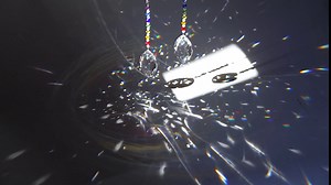 Crystal Ceiling Fan Pull Chains Chakra Hanging Pendants Prism Suncatcher, Pack of 2 (50mm Horse Eye)