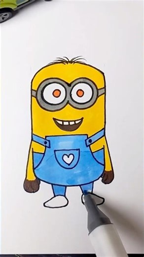 Easy and Cute Minion Drawing Tutorial Step-by-Step | Easy Minion Drawing for Kids #minions