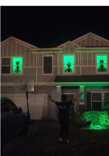 Create Spooky Alien Window Silhouettes for Halloween