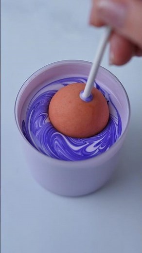 Marbled Cake Pops 💜