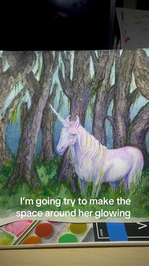 Creating a Glowing Unicorn Artwork