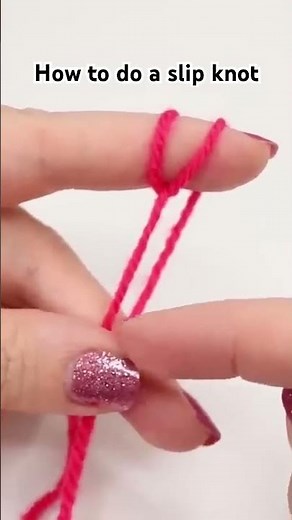 How to do a slip knot.