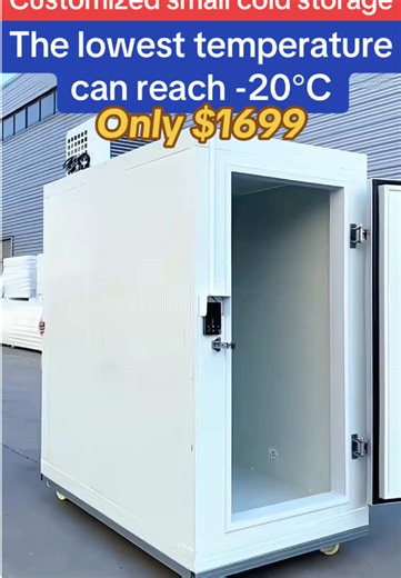 Lowest temperature can reach -20°C, easy to move, size can be customized.#coldstorage #blastfreezer #factory #freezer #coldroom