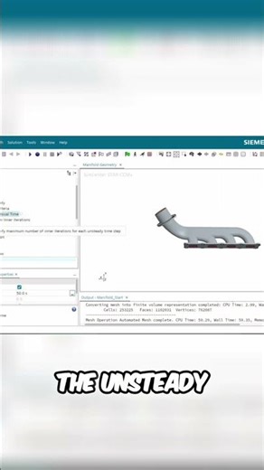 Unsteady Solid Solver: 500s Simulation Explained #shorts