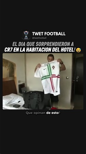 16K views · 409 reactions | El día que sorprendieron a CR7 en la habitación del hotel!#cr7 #cristianoronaldo #futbol | Twet Football | Facebook