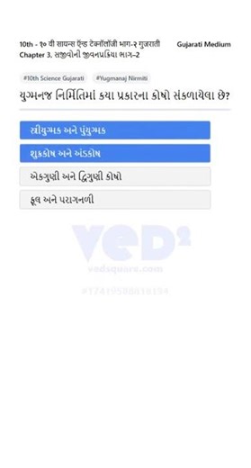 10th Science Gujarati Chapter 3 Yugmanaj Nirmiti Kosho