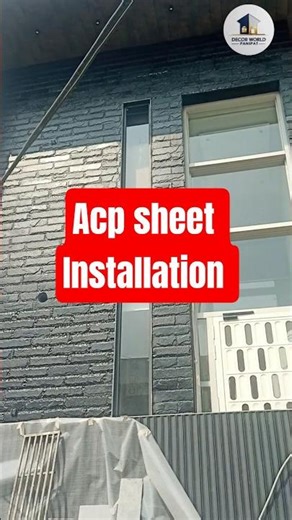 acp panel installation video | Design & Cost #acpsheet #aluminium #façade #cladding #architecture