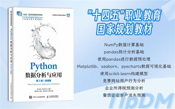 1认识数据分析-大数据教材推荐-《Python数据分析与应用(第2版)(微课版)》