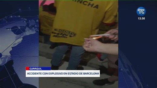 Investigan accidente con explosivo en el estadio de Barcelona SC durante la Noche Amarilla, que involucra a una mujer. Más detalles en tctelevision.com | El Noticiero TC