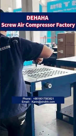 When installing a screw compressor 💪🔩