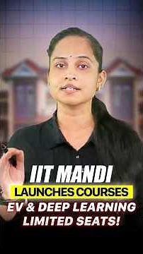 IIT Mandi Course ALERT! 🤯 Get Certified in EV, Deep Learning & Data Analysis!