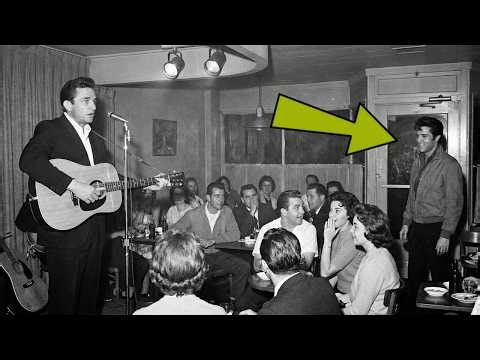 Elvis walked into Johnny Cash concert uninvited — Cash stopped mid-song and said THIS