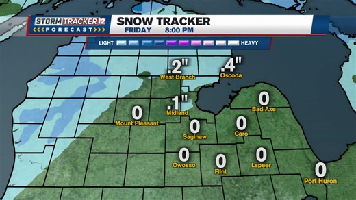 With partly cloudy skies overnight, lows will dip into the single numbers early Friday morning for many of us. Highs Friday will be in the 20s as clouds increase through the day. By Friday night, we'll see some light snow moving in from the northwest. We're tracking several more chances for snow for the next week on ABC12 News. JR abc12.com/weather | ABC12 News