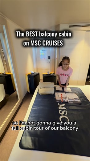 MH Family Adventures| Cruise & Travel Content Creators on Instagram: "This cruise cabin has a larger balcony without a higher price! #msccruises #mscworldamerica #cruise #cruisetips"