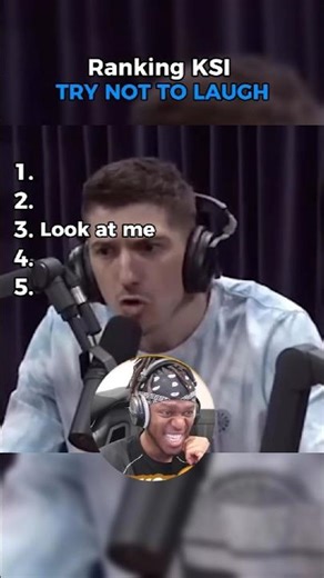 Ranking Ksi Try Not To Laugh 😂#shorts #trynottolaugh