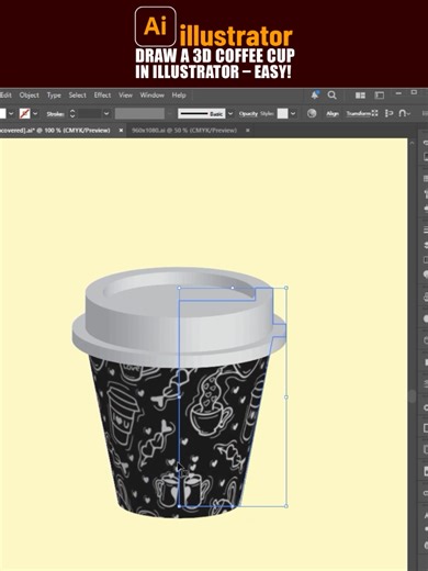 Draw a 3D Coffee Cup in Illustrator – Easy Method Learn how to draw a simple 3D coffee cup in Adobe Illustrator using the Pen Tool and 3D Classic effects. This quick tutorial shows an easy way to create a realistic 3D cup design. #jbs_grapic ##illustrator #illustratortutorial #graphicdesign #designshorts