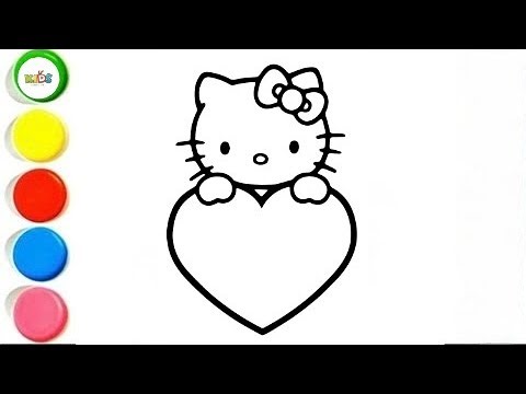 Cute Beautiful Hello kitty | Drawing,Painting & Coloring and Toddlers_ Kids